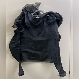 H&M Studio Flounce Trimmed Top